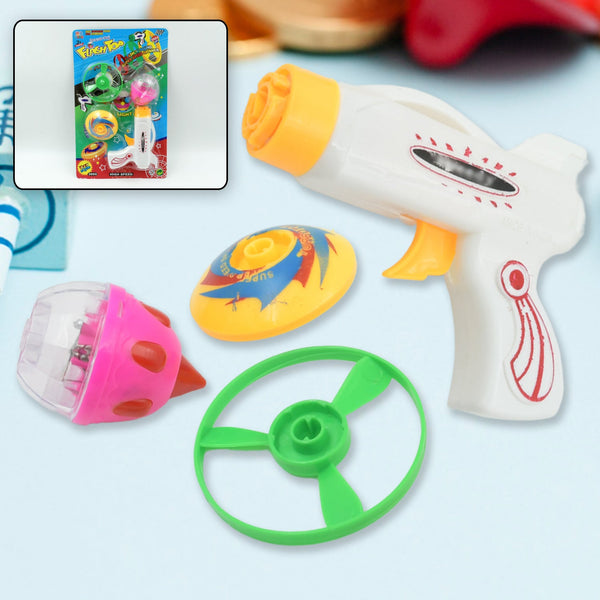 Flash & Sound Super Speed Spinner Gun Set for Kids (Battery Not Included / 1 Pc )