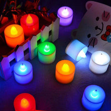 Multicolor LED tealights in different colors