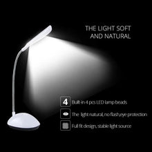 Portable LED desk light with button control