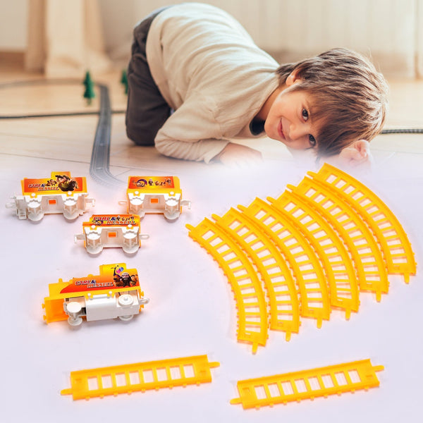 Battery-operated toy train set