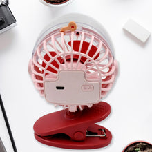 Portable Clip-on Fan, Battery Operated, With Light & Spray, Small Yet Powerful USB Table Fan, 3-Speed Quiet Rechargeable Mini Desk Fan, 360° Rotation, Personal Cooling Fan for Home, Office, Camping