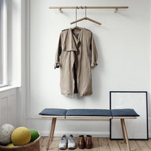 Wooden suit hanger for coats and clothes