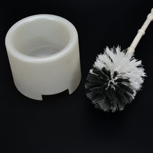 Toilet brush with holder, potted design