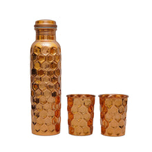 Luxury Cut Copper Water Bottle