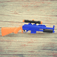 Plastic toy gun for kids with shooting feature