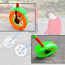 Push toy for kids with light-up wheel and handle