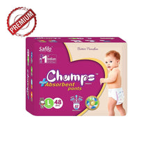 Premium Champs High Absorbent Pant Style Diaper (Small Size / 42 Pcs)