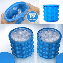 Ice cube mold with silicone flexibility.