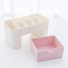 Creative girl-design storage box for versatile use in organizing makeup or kitchen tools.