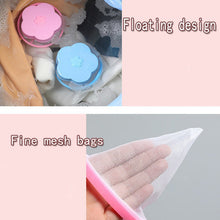 Pouch for filtering lint and hair from washing machine.